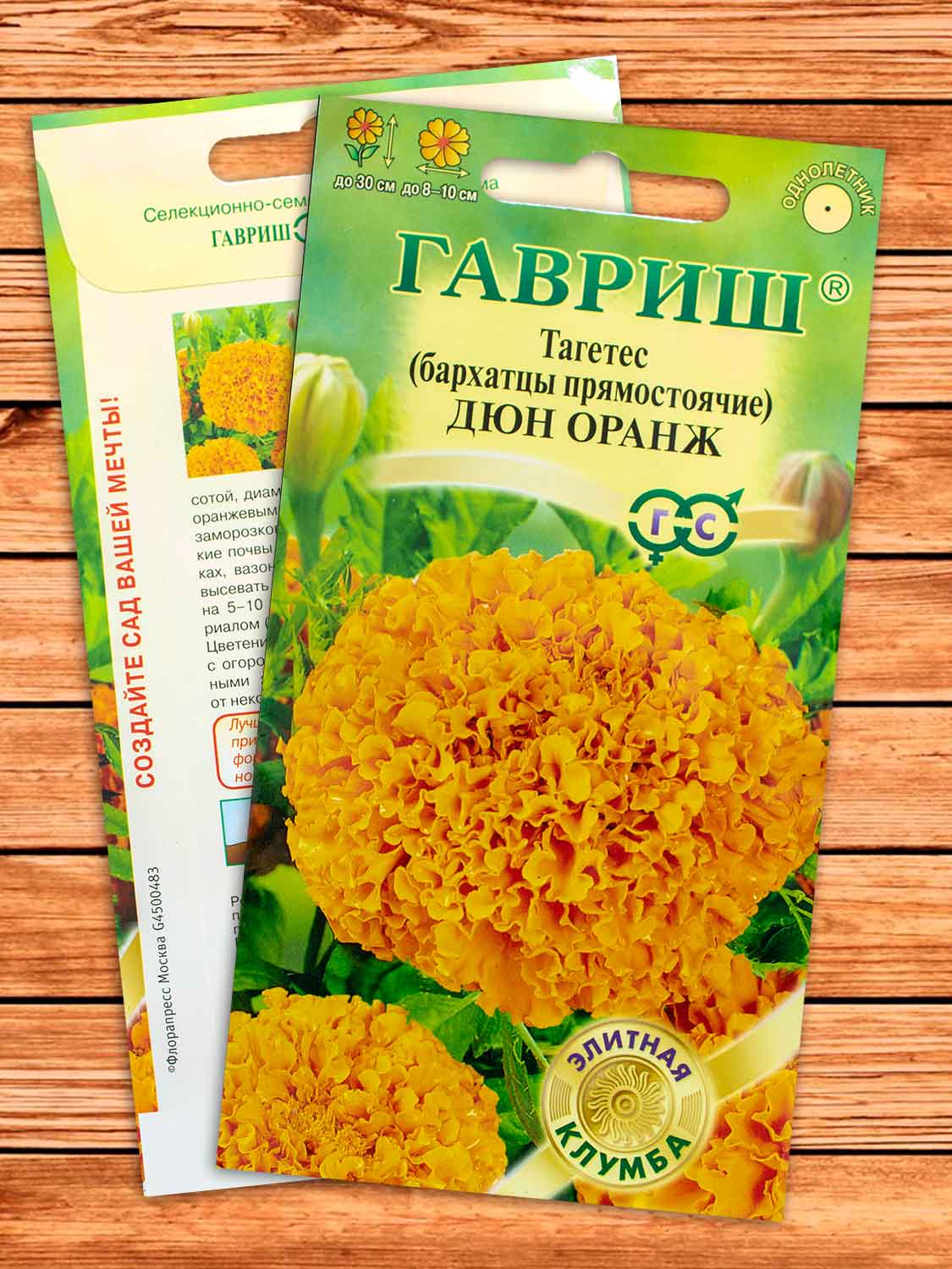 Бархатцы (Тагетес) Дюн Оранж 7 шт. серия Элитная клумба